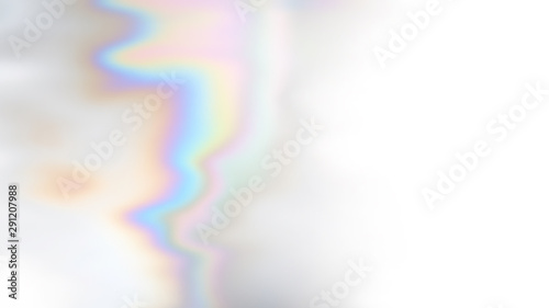 Abstract white calm colour air wallpaper. Soft pastel multicolour holographic illustration. Romantic trendy colourful background with place for text, copy space. Not trace, include mesh gradient
