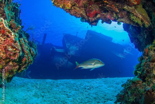 Obraz na plátne shot taken of the USS Kittiwake