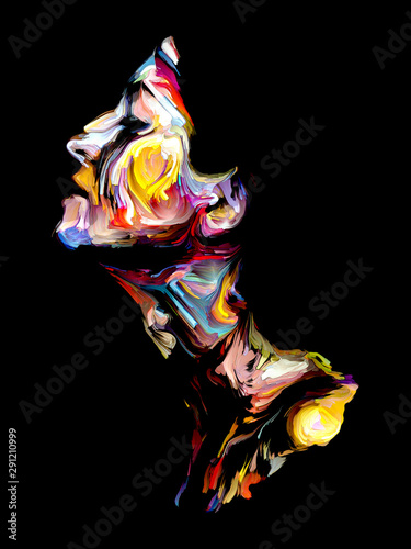 Colorful Portrait Painting.