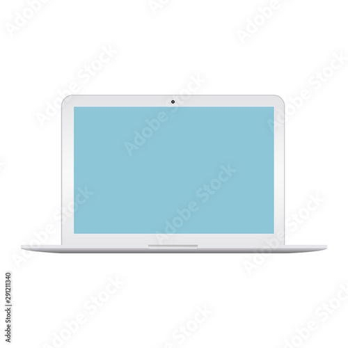 A laptop screen display. Can be used with custom images