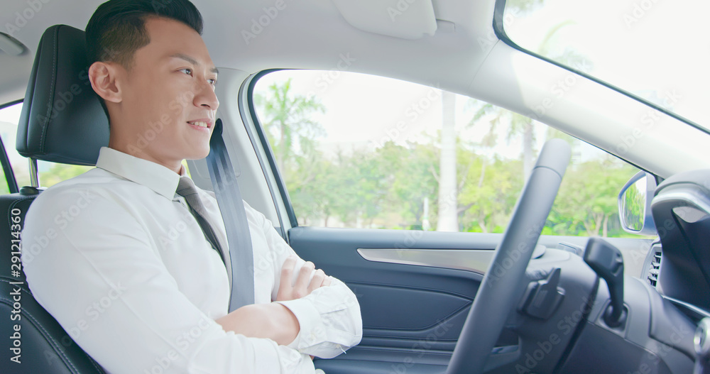 Smart self driving car concept Smart self driving car concept