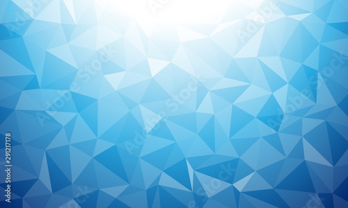 Tropical summer water. Ice texture low poly background geometric mosaic Ai EPS
