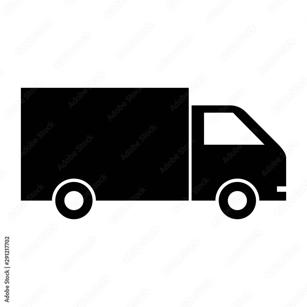 Truck icon vector. Delivery van, service concept, Minimalistic sign isolated on white background. Trendy Flat style for graphic design, Web site, UI. EPS10 - Vector Truck icon vector. Delivery van, service concept, Minimalistic sign isolated on white background. Trendy Flat style for graphic design, Web site, UI. EPS10 - Vector