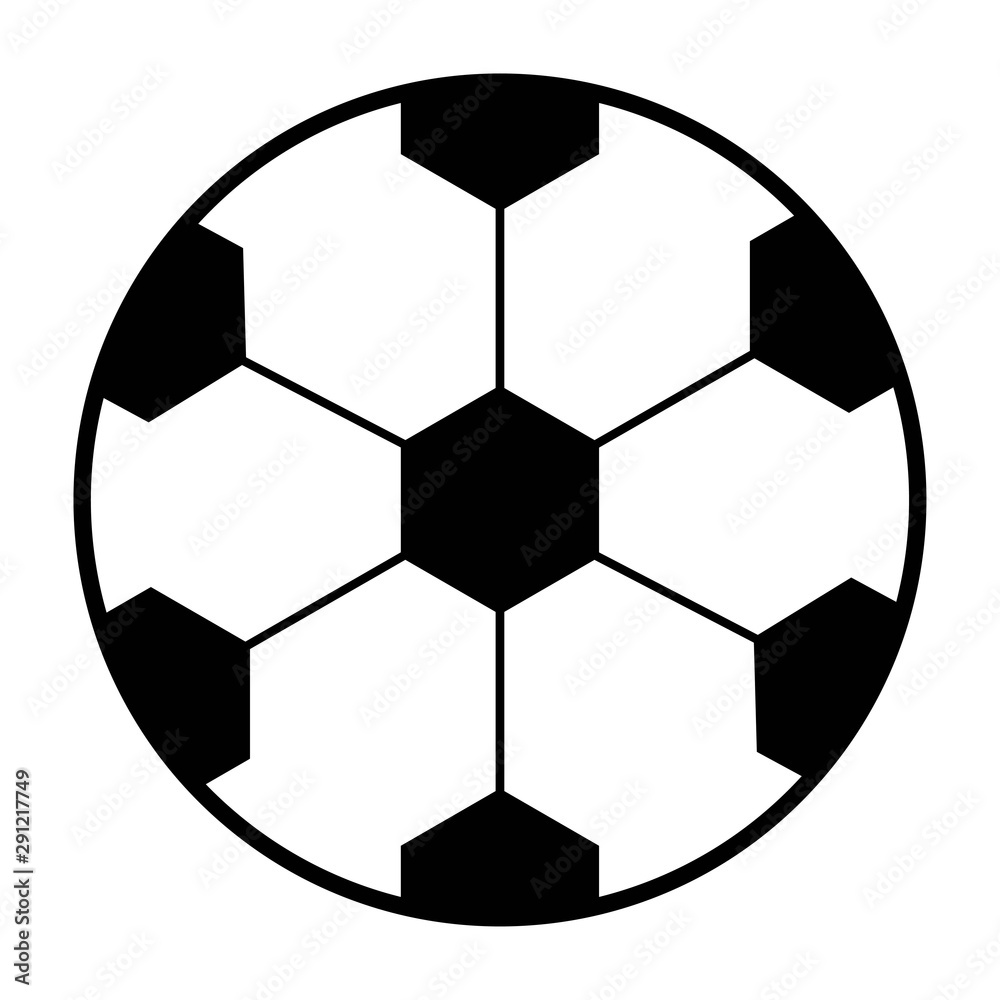 football icon on white background, vector symbol football icon on white background, vector symbol