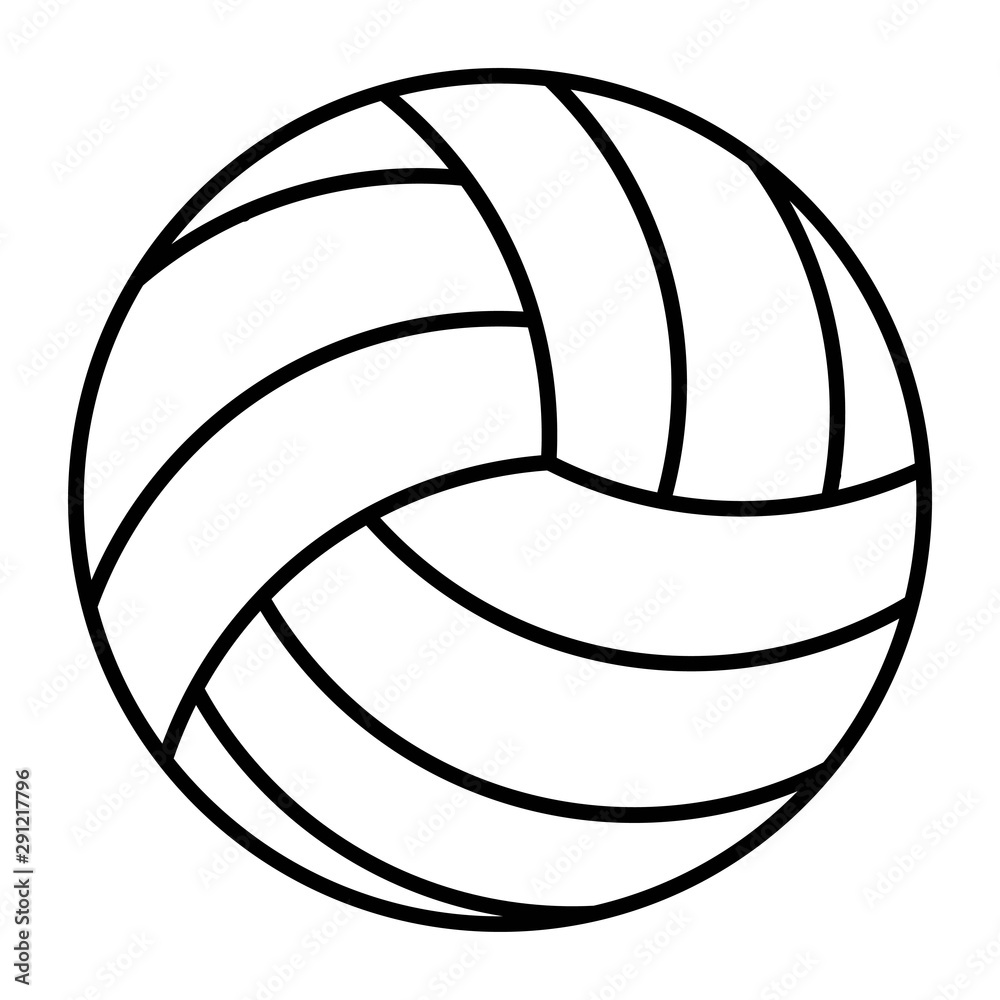Volleyball, Ball Icon Vector Illustration Volleyball, Ball Icon Vector Illustration