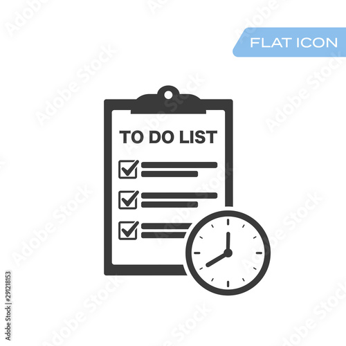 clipboard & clock icon