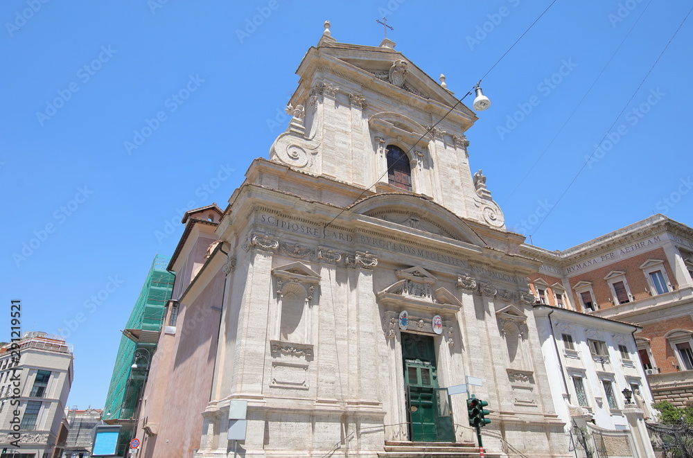 Obraz premium Santa Maria della Vittoria church Rome Italy