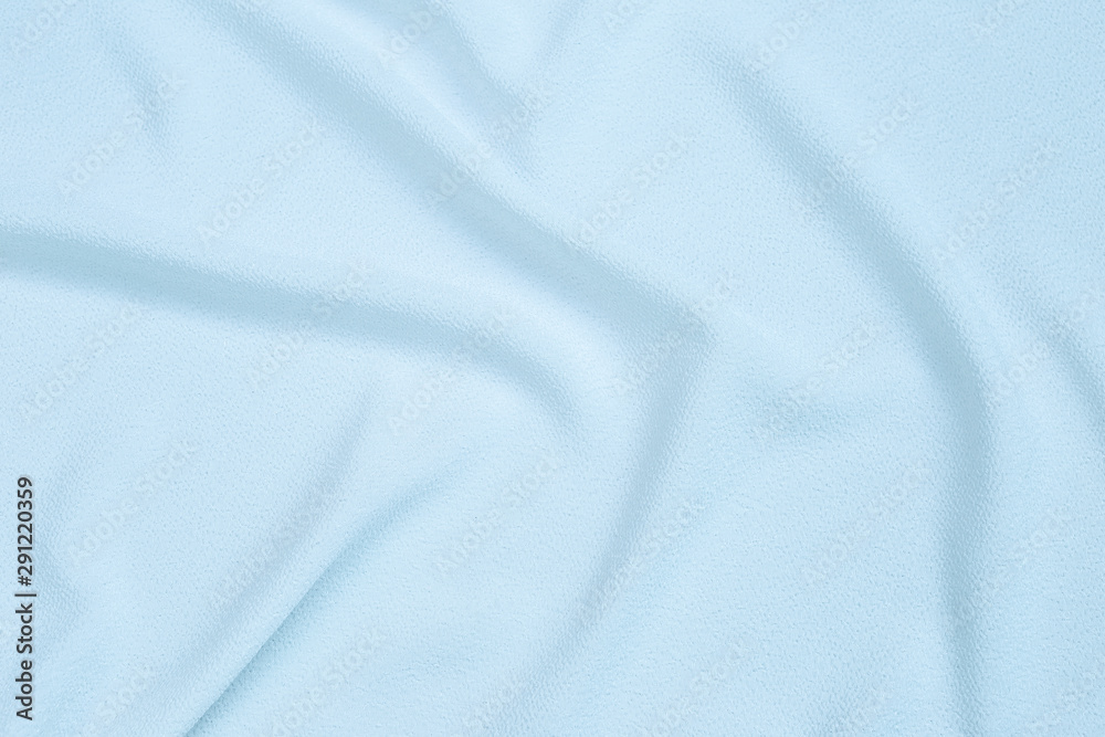 Abstract blue fabric texture background, blank waving blue fabric pattern background Abstract blue fabric texture background, blank waving blue fabric pattern background