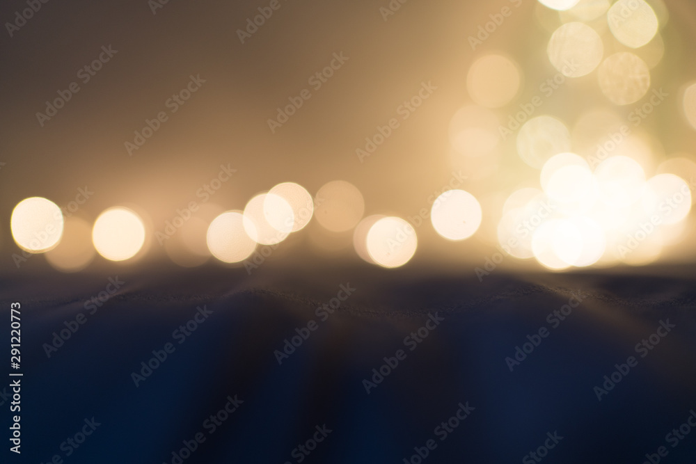 Plakat Gold bokeh. Glitter abstract background. Background and wallpaper.