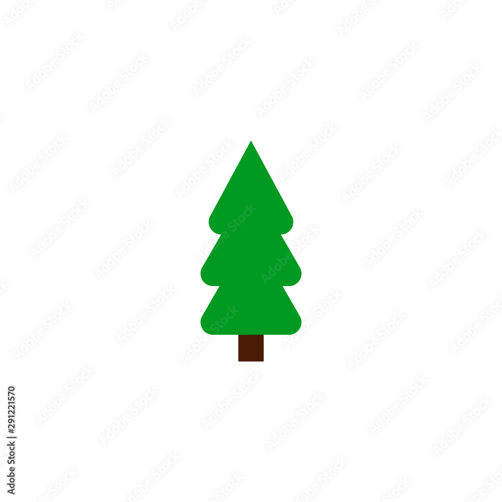Christmas tree icon, Xmas symbol, flat design template, vector illustration Christmas tree icon, Xmas symbol, flat design template, vector illustration