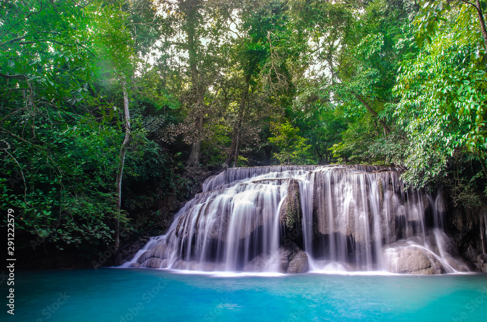 waterfall in deep forest , thailand nature background waterfall in deep forest , thailand nature background