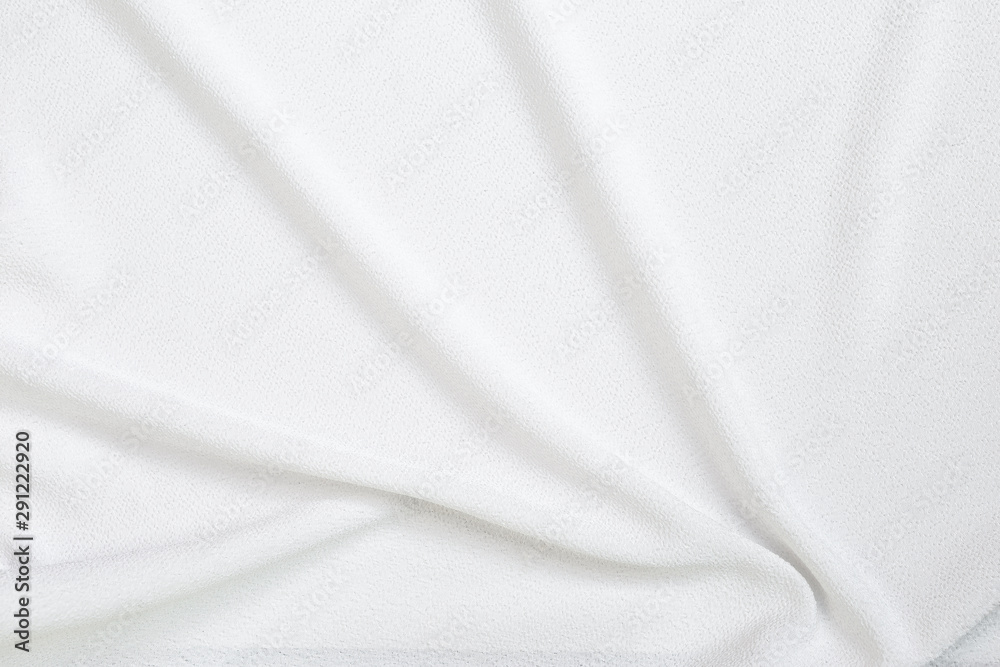 White background, Abstract closeup white fabric background, blank waving white fabric background