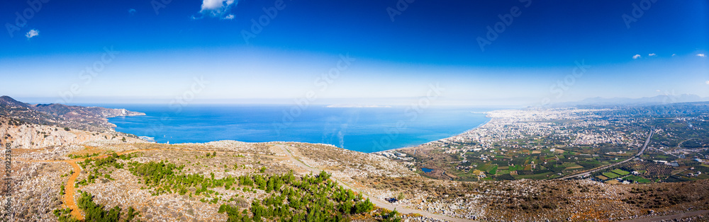Mountain landscape and seascape Mountain landscape and seascape