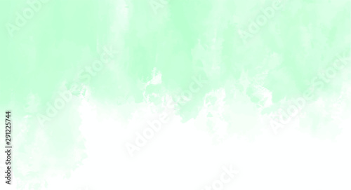 Green watercolor background for your design  watercolor background concept  vector.