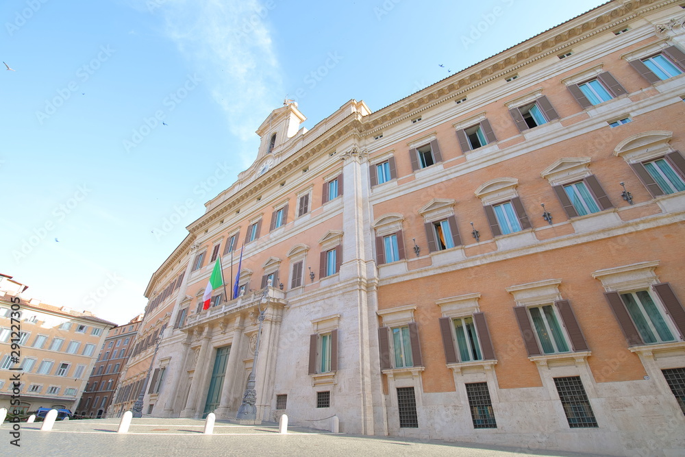 Fototapeta premium Piazza Montecitorio square Rome Italy