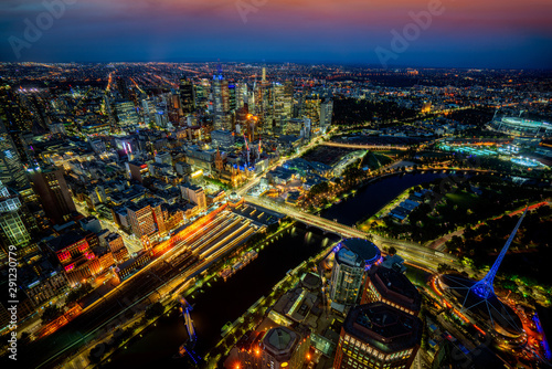 Top view of Melbourne city © anekoho