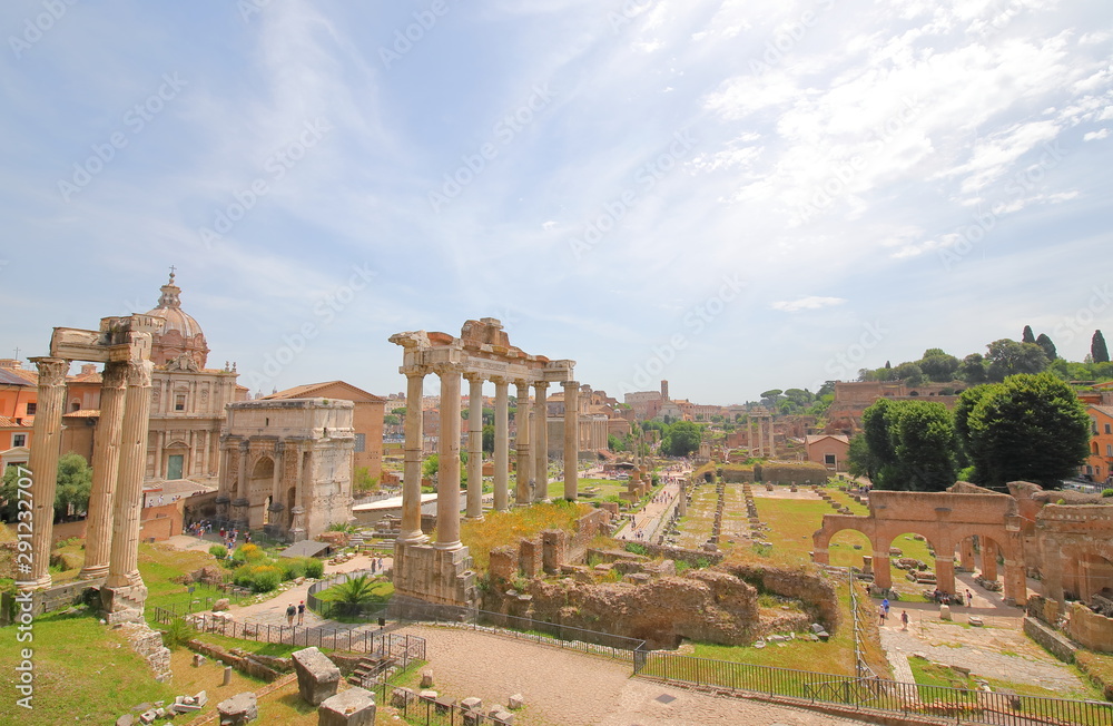 Foro Romano Roman Forum ruin cityscape Rome Italy