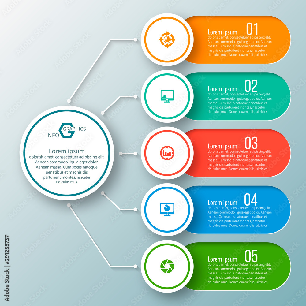 Abstract 3D Paper Infographics. Business template .Vector illustration Abstract 3D Paper Infographics. Business template .Vector illustration