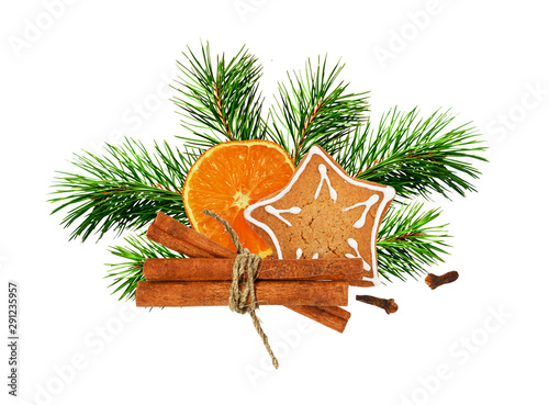 Ginger cookie, dry oprange,...