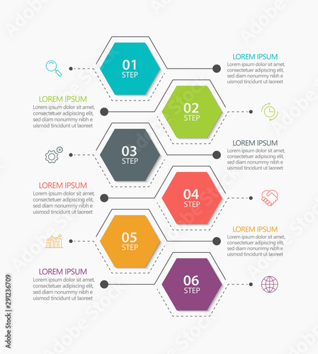 Business data visualization. timeline infographic icons designed for abstract background template milestone element modern diagram process technology digital marketing data presentation chart Vector