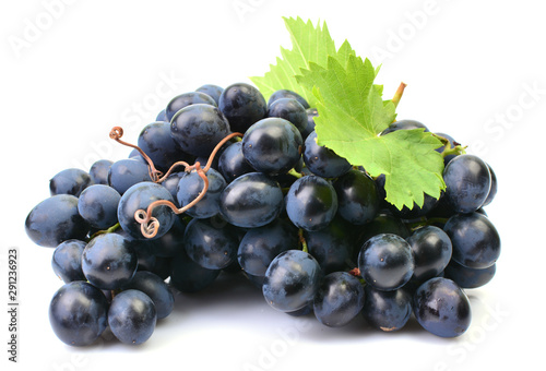 Grapes on a white background