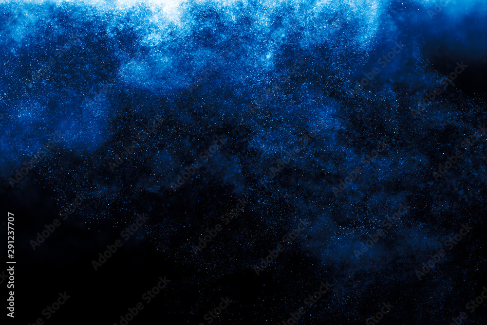 Obraz premium Abstract Blue bokeh defocus glitter blur background.