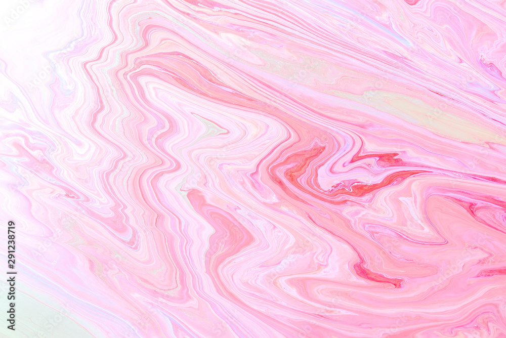 Pink Acrylic Pour Color Liquid marble abstract surfaces Design.