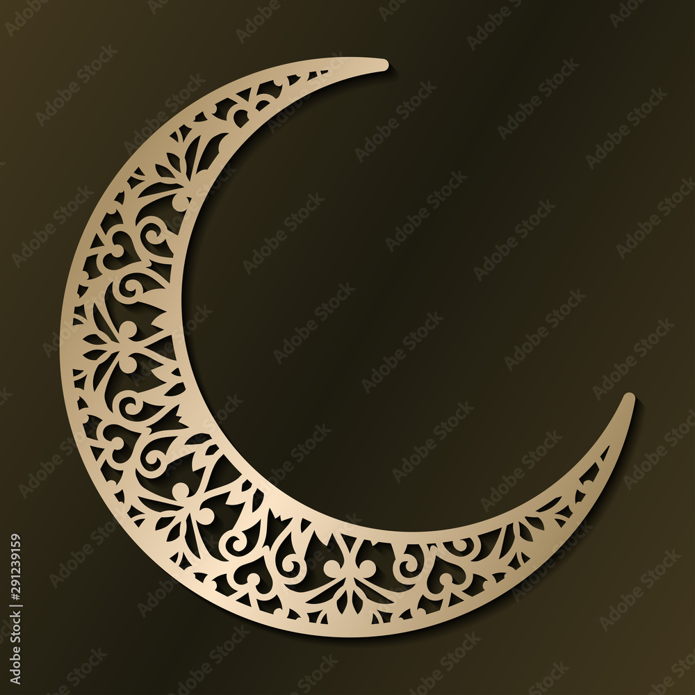 Fotografie Laser cut template for wedding invitation card