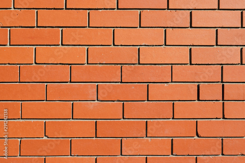 red brick wall surface background shot