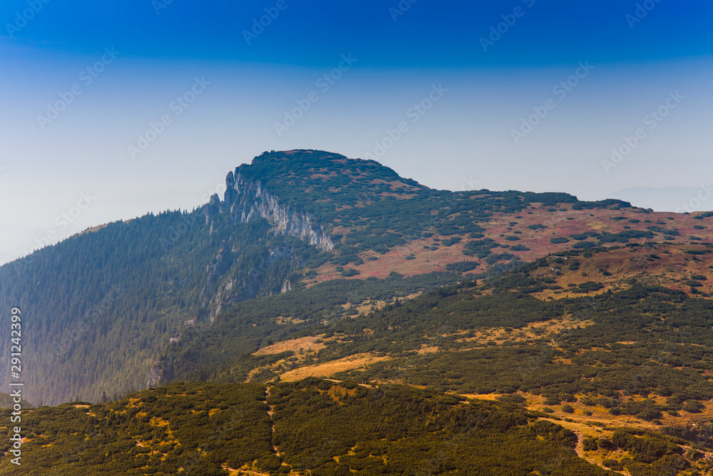 Ceahlau mountain landscape in Romania