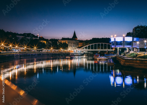 Tartu and emajõgi at night