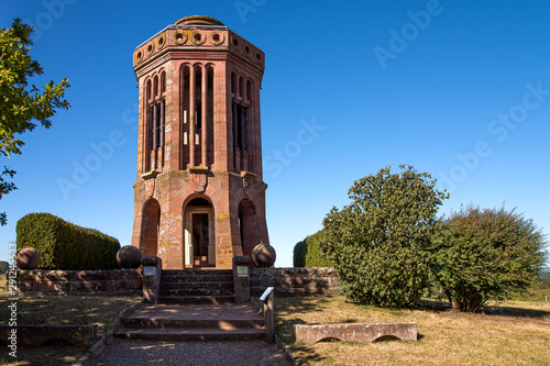 Tableau sur toile Tour Mémorial bataille 1870 Elsasshausen en Alsace