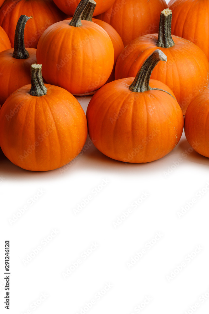Many pumpkins background Many pumpkins background