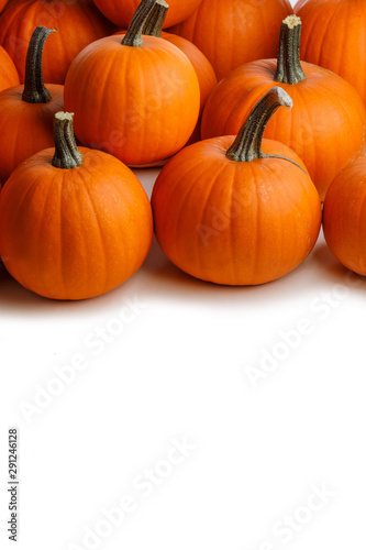 Many pumpkins background