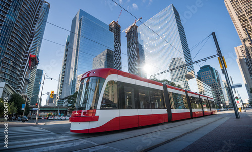 Streetcar in Toronto, Ontario, Canada photo