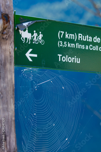 Trail Signs, Estamariu Village, Alt Urgell, Lleida, Catalunya, Spain photo