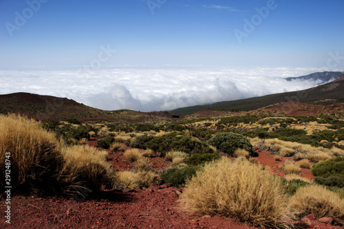 clouds in the mountains