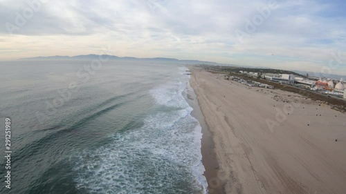 Dockweiler Beach Playa Del Ray California Aerial View photo