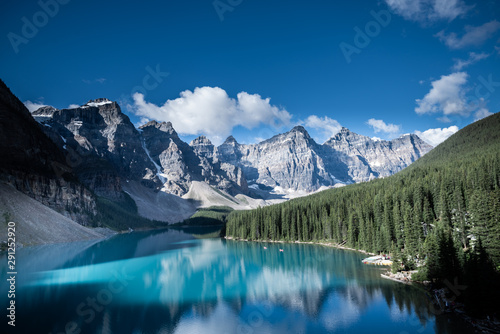 Beautiful Moraine lake in Banff national park, Alberta, Canada