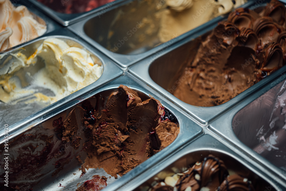 Ice Cream freshness smoothie and colorful variety Ice Cream freshness smoothie and colorful variety