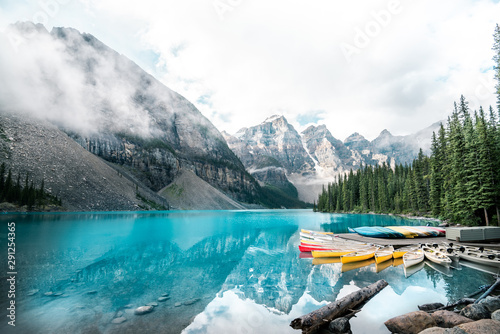 Beautiful Moraine lake in Banff national park  Alberta  Canada