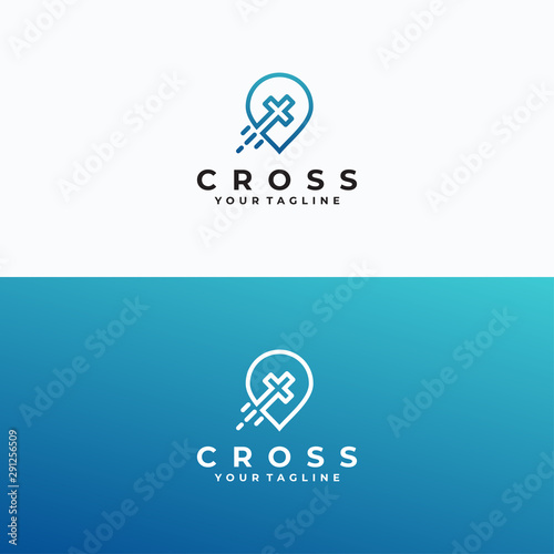 Religious logotype vector template