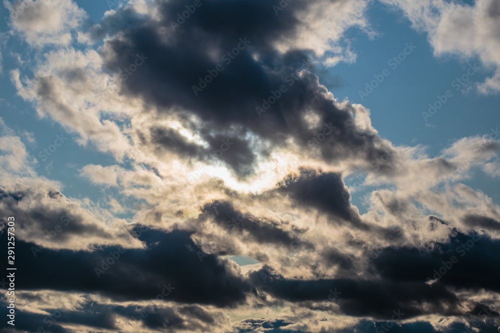 The sky, thunderclouds. Air clouds before the rain. The sky, thunderclouds. Air clouds before the rain.