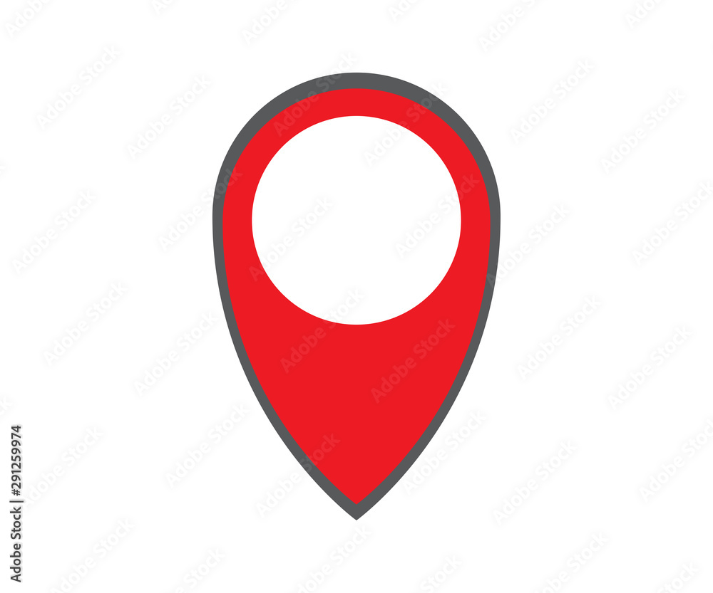 location pin icon . location pin sign. flat style . red location pin