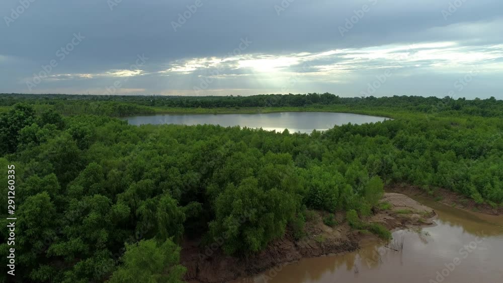 Brazos River Aerial- Texas River Forest Brazos River Aerial- Texas River Forest