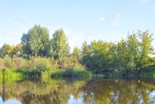 Riverside at sunny day.