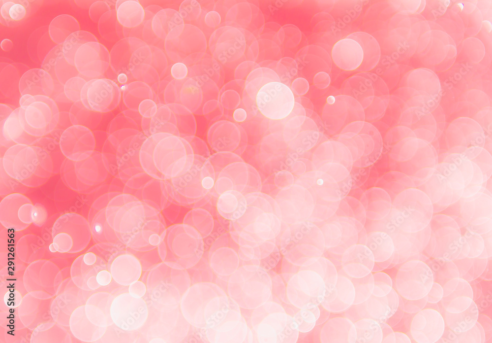 Abstract pastel pink background with bokeh, bokeh background, sparkle bokeh background