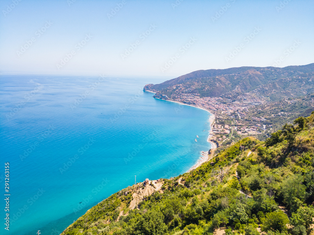 Light blue sea water tourquoise water beautiful scenery sicilian beach