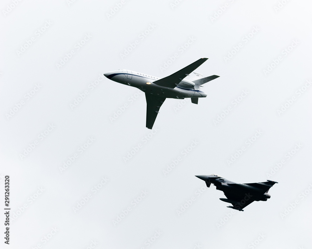 Abfangmanöver mit Eurofighter Abfangmanöver mit Eurofighter