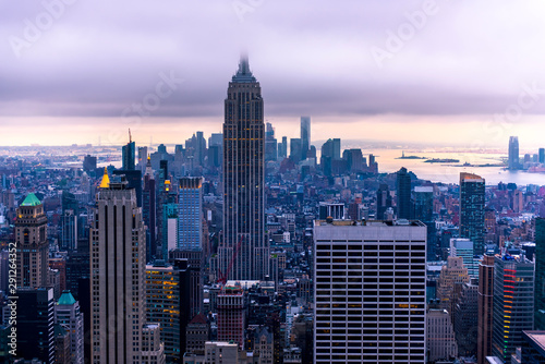 Newyork city at night, New York, United Staes of America © surangaw